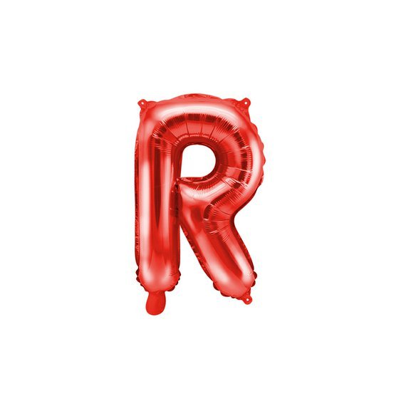 Fóliový balónek písmeno “R" ČERVENÝ, 35 cm - Obr. 1