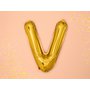Fóliový balónek písmeno "V" ZLATÝ, 35 cm - Obr. 2