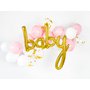 Fóliový balónkový nápis "baby" ZLATÝ, 73x75 cm - Obr. 2
