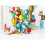 Fóliový balónek "Vánoční cukrová hůlka" ČERVENÝ, 50 x 82cm - Obr. 3