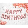 Fóliový balónkový nápis "HAPPY BIRTHDAY" RŮŽOVO-ZLATÝ, 340x35 cm - Obr. 2