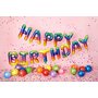 Fóliový balónkový nápis "HAPPY BIRTHDAY" BAREVNÝ, 340x35 cm - Obr.2