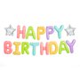 Fóliový balónkový nápis a hvězdy "HAPPY BIRTHDAY”  - Obr.2
