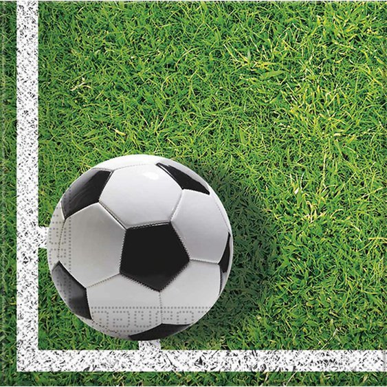 Papírové ubrousky "Fotbal", 33x33 cm, 20 ks - obr. 1