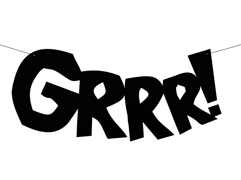 Banner Grrr! 28 x 62cm