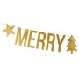 Banner "Merry Christmas" ZLATÝ, 1,5 m - Obr. 2