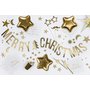 Banner "Merry Christmas" ZLATÝ, 1,5 m - Obr. 3