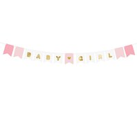 Banner “Baby Girl” RŮŽOVÝ, 15x175 cm