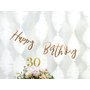 Banner "Happy Birthday" RŮŽOVO-ZLATÝ, 16,5x62cm - Obr. 4