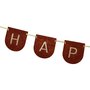 Narozeninový banner “Happy Birthday” HNĚDÝ, 12cm x 3m - Obr.3