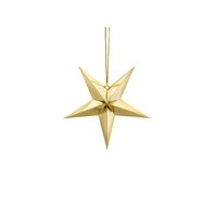 Závěsná dekorační hvězda ZLATÁ, 30 cm
