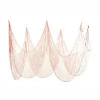 Hladká dekorační textílie ČERVENO-BÍLÁ, 0,7x9,8 m - obr. 1