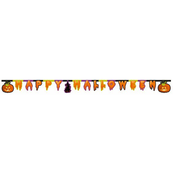 Halloweenský banner "Happy Halloween" - obr. 1