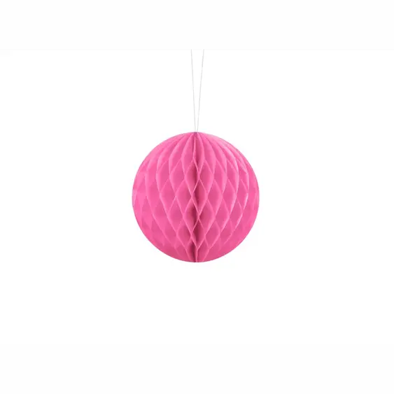 Papírová dekorační koule "Honeycomb" RŮŽOVÁ, průměr 10 cm - Obr.1