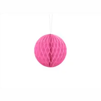 Papírová dekorační koule "Honeycomb" RŮŽOVÁ, průměr 10 cm - Obr.1