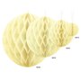 Papírová dekorační koule "Honeycomb" SVĚTLE ŽLUTÁ, průměr 10 cm - Obr.2