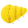 Papírová dekorační koule "Honeycomb" ŽLUTÁ, průměr 10 cm - Obr. 2