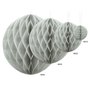 Papírová dekorační koule "Honeycomb" VELMI SVĚTLE ŠEDÁ, průměr 10 cm - Obr. 2