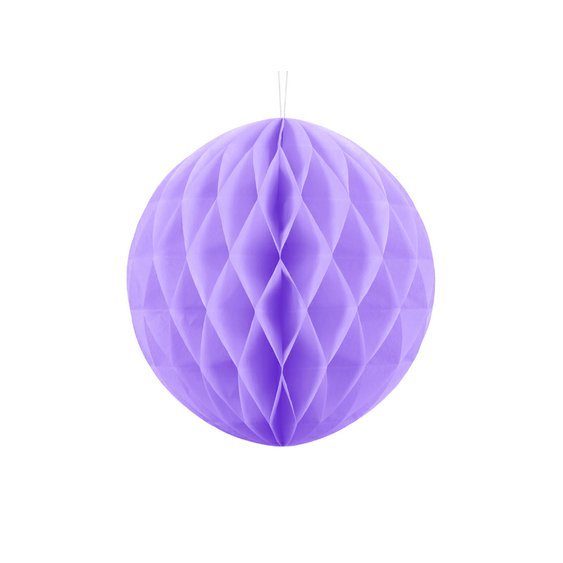 Papírová dekorační koule "Honeycomb" LILA, průměr 30 cm - Obr.1