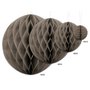Papírová dekorační koule "Honeycomb" TMAVĚ ŠEDÁ, průměr 30 cm - obr. 2