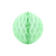 Papírová dekorační koule "Honeycomb" PISTÁCIOVÁ, průměr 30 cm - Obr.1