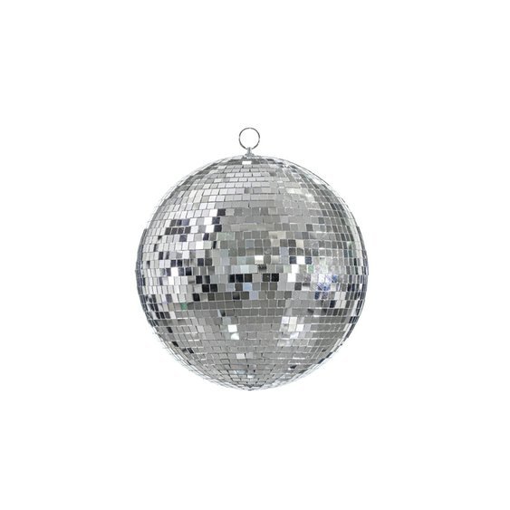 Závěsná Disco koule STŘÍBRNÁ, průměr 30 cm - Obr.1