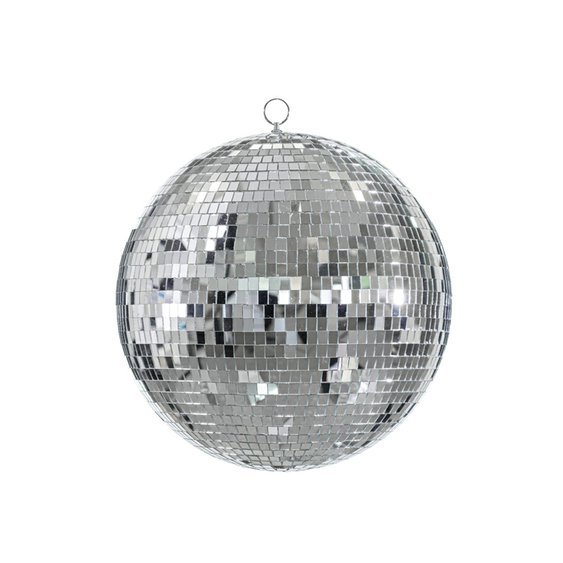 Závěsná Disco koule STŘÍBRNÁ, průměr 40 cm - Obr.1