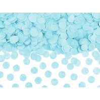 Papírové konfetky "Kolečka" SVĚTLE MODRÉ, 15 g