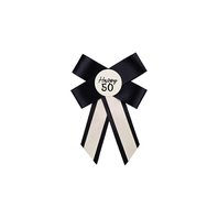 Narozeninová rozeta “50. narozeniny” KRÉMOVO-ČERNÁ - Obr.1