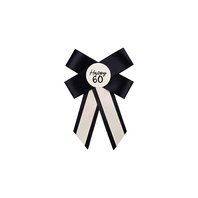 Narozeninová rozeta “60. narozeniny” KRÉMOVO-ČERNÁ - Obr.1