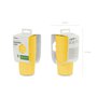 Znovupoužitelné plastové kelímky ŽLUTÉ, 220 ml, 4 ks - obal - Obr.1