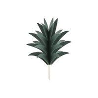 Listy ananasu na dortíky “ALOHA”, 6 kusů