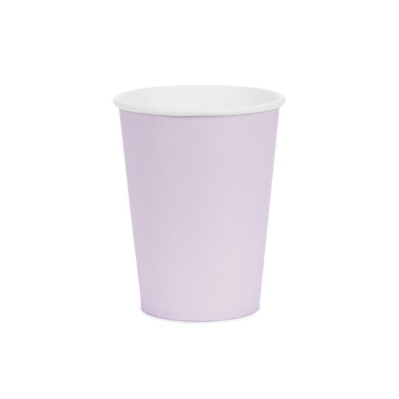 Kelímky papírové SVĚTLE FIALOVÉ, 250 ml, 6 ks - Obr.1
