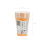 Kelímky papírové ORANŽOVÉ, 250 ml, 6 ks - obal - Obr.1