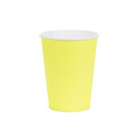 Kelímky papírové ŽLUTÉ, 250 ml, 6 ks - Obr.1