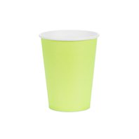 Kelímky papírové SVĚTLE ZELENÉ, 250 ml, 6 ks - Obr.1