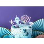 Dekorace na dortíky “Mořský Jednorožec”, 4 kusy - Obr. 2