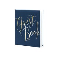 Svatební kniha hostů TMAVĚ MODRÁ, 22 listů