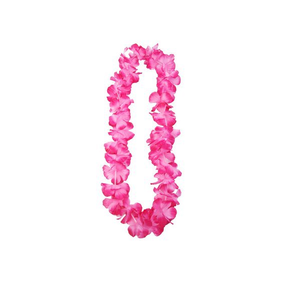 Havajský náhrdelník RŮŽOVÝ, 1 m - Obr. 1