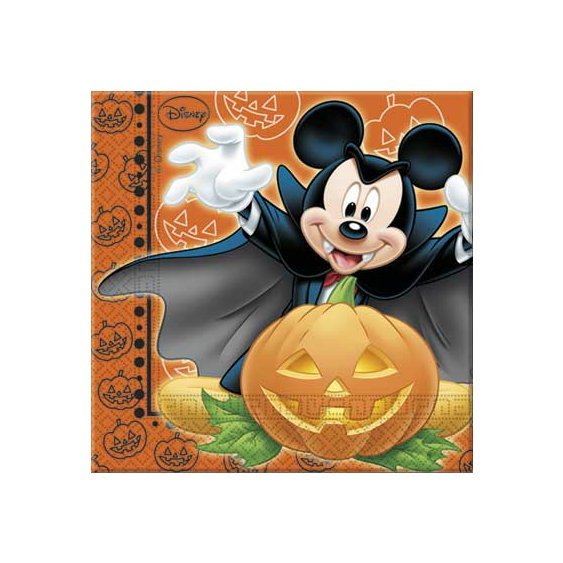 Papírové ubrousky "Mickey Halloween", 33x33 cm, 20 ks