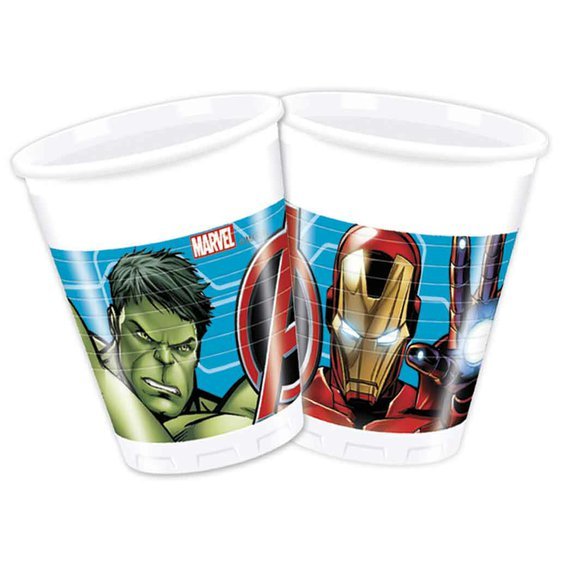 Plastové kelímky "Avengers", 200 ml, 8 ks - obr. 1