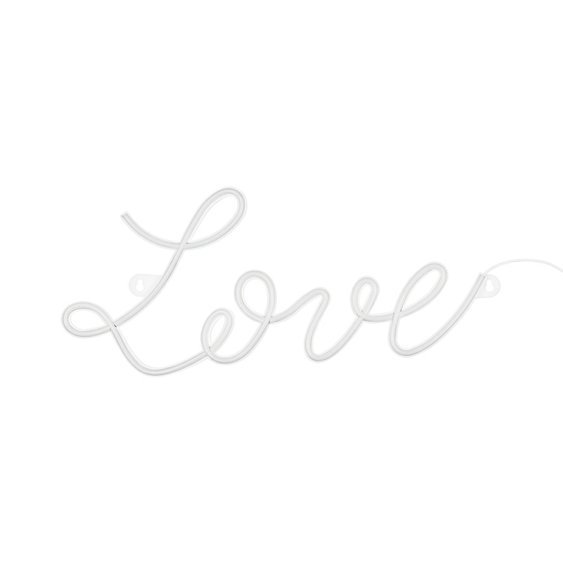 Svítící nápis “Love” BÍLÝ, 61x27,4 cm - Obr.1
