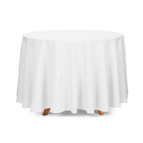 Látkový ubrus kulatý BÍLÝ, 300 cm - Obr.1