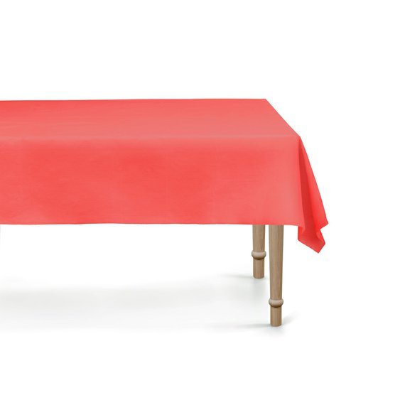 Ubrus plastový ČERVENÝ, 183 x 137 cm - Obr.1