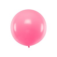Velký pastelový balónek RŮŽOVÝ, 1 m