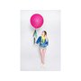 Velký pastelový balónek TMAVĚ RŮŽOVÝ, 1 m - Obr. 5