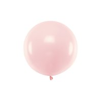 Balónek pastelový PUDROVĚ RŮŽOVÝ, 60 m