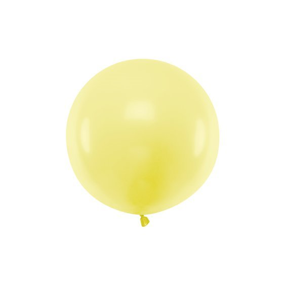 Balónek pastelový SVĚTLE ŽLUTÝ, 60 m - Obr. 1