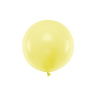 Balónek pastelový SVĚTLE ŽLUTÝ, 60 m