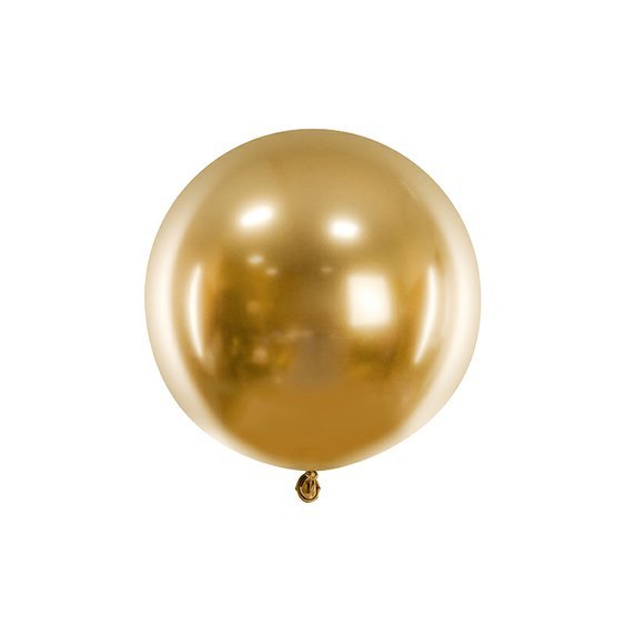 Lesklý balónek ZLATÝ, 60 cm - Obr. 1
